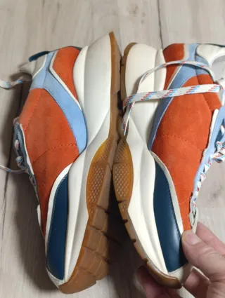 Zapatillas Jimmy Choo Naranja y Azul