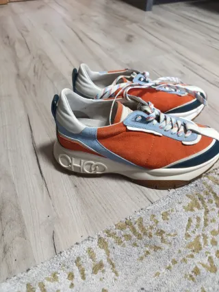 Zapatillas Jimmy Choo Naranja y Azul