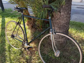 Bicicleta carretera clásica simple fixie, talla 56