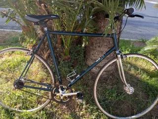 Bicicleta carretera clásica simple fixie, talla 56