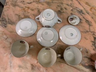 Juego La Cartuja Pickman S.XIX (Azucarero y 3 serv