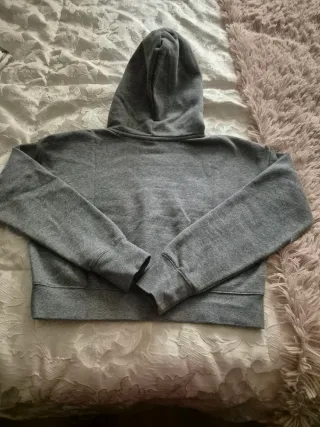 Sudadera Mujer Nike Gris Capucha Talla XL
