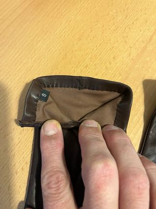 Guantes de Piel Hermes Mujer Marrones Vintage