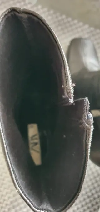 Botines Zara. Tacón Cuadrado 10cm.