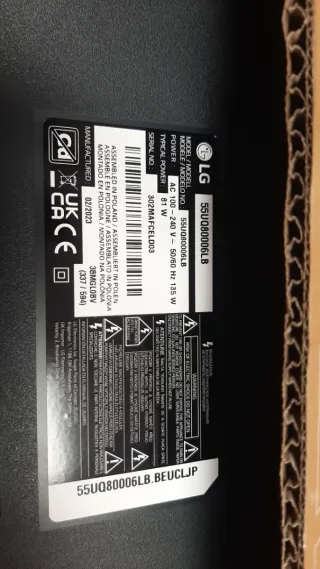 TV 55" LG para piezas