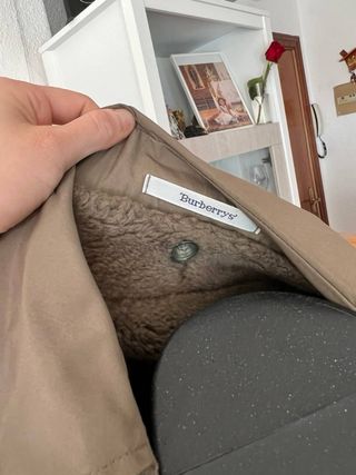 Gabardina Burberry Beige Talla M