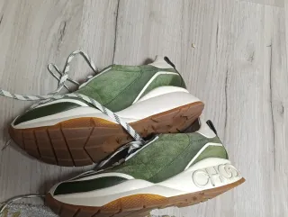 Zapatillas Jimmy Choo Verde y Blanco