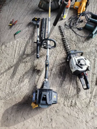 Motosierra Naranja y Negra.. Gasolina y eléctricas