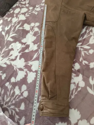 Chaqueta de piel hombre verde oliva