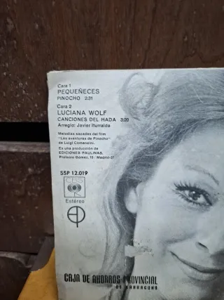 Disco Vinilo Pinocho Pequeñeces