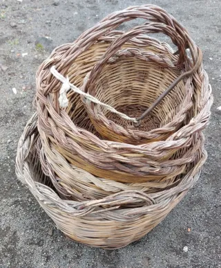 Set di 4 Cesti in Vimini