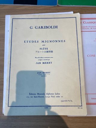 Pack libros y partituras estudio flauta travesera