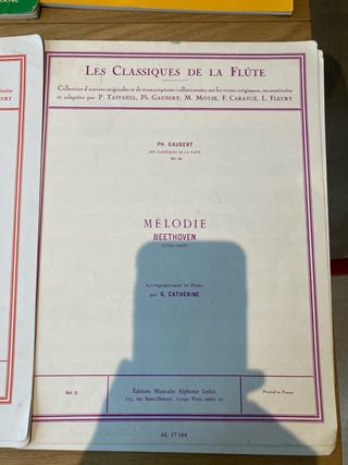 Pack libros y partituras estudio flauta travesera