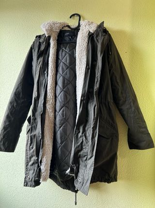 Abrigo Mango verde mujer Talla XS