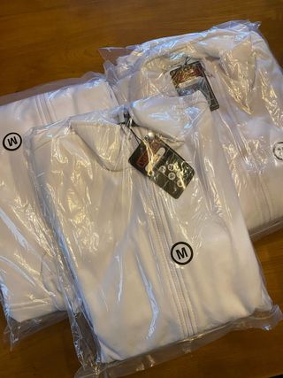 Chaqueta impermeable blanca Talla M