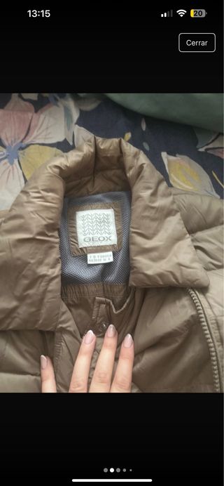 Chaqueta Geox plumífero marrón