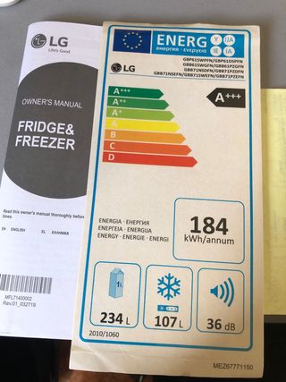 Frigorífico Combi LG GBP61DSPFN PARA REPARAR