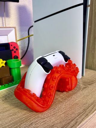 Soporte Mando PS5 Pulpo Rojo