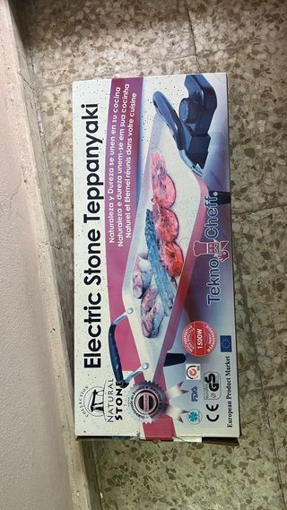 Plancha Eléctrica Tekno Chef Stone Teppanyaki