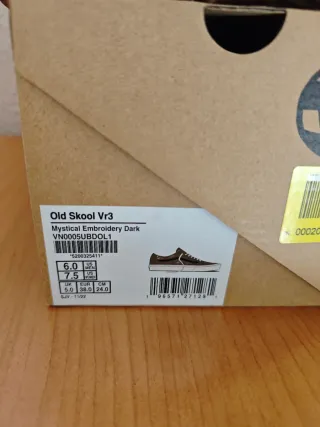 Zapatillas Vans Old Skool verdes con bordados