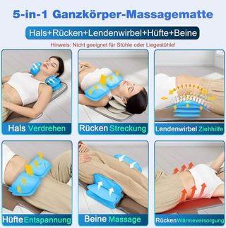 Colchoneta masajeadora Stretching 3D con calor