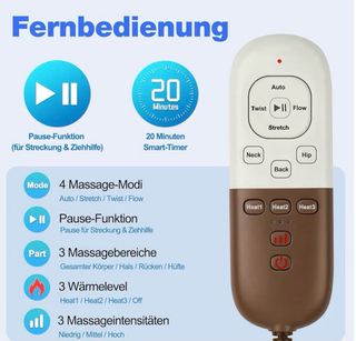 Colchoneta masajeadora Stretching 3D con calor