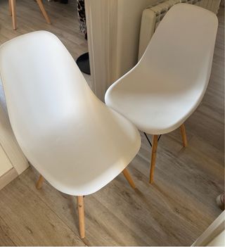 Pack 4 Sillas Comedor Madera Blanca