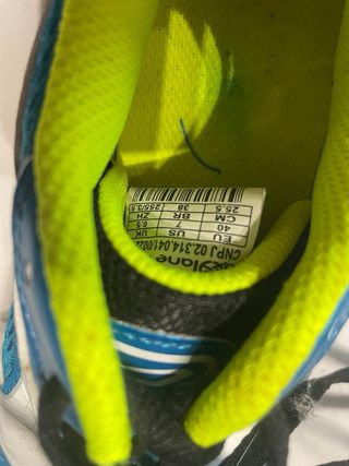 Zapatillas Clavos Atletismo Azul/Verde