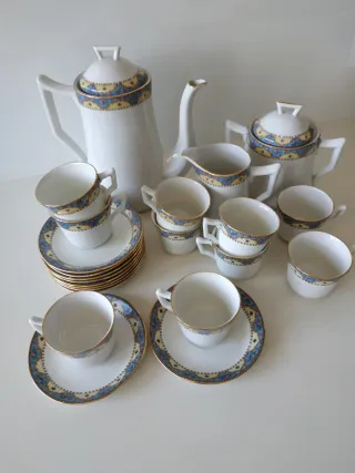 Juego de café Limoges porcelana