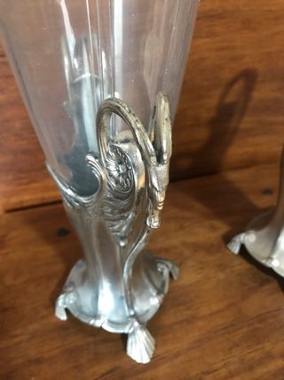 Pareja de Jarrones antiguos Art Nouveau