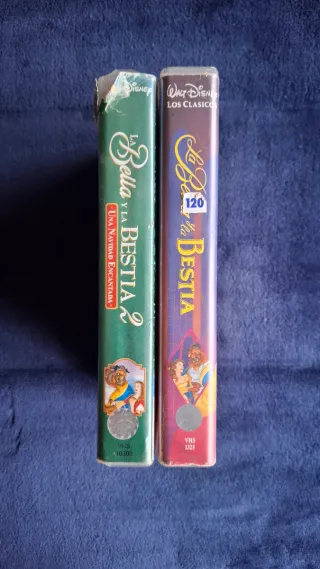 MC La Bella y La Bestia 1 y 2 - Disney VHS