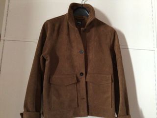 Cazadora Zara Mujer Marrón , efecto ante