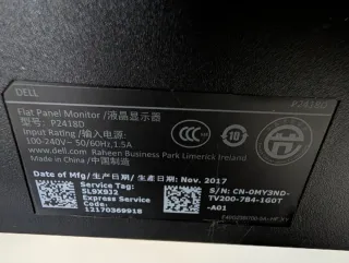 Monitor Dell P2418D Negro+ Barra Sonido Dell AE515