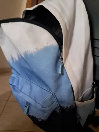 Zaino Uomo blu e bianco a sfumare