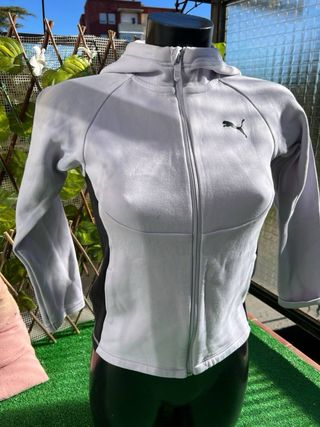 Sudadera Puma niña gris