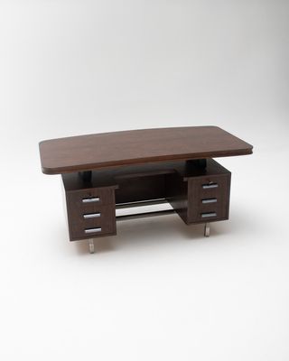 Escritorio estilo Bauhaus Madera y Metal