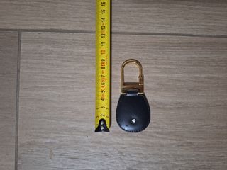 Portachiavi Montblanc in pelle nera