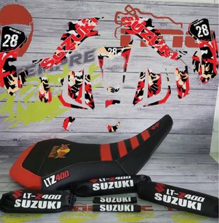 KIT DE PEGATINAS Y TAPIZADO PERSONALIZADO LTZ400