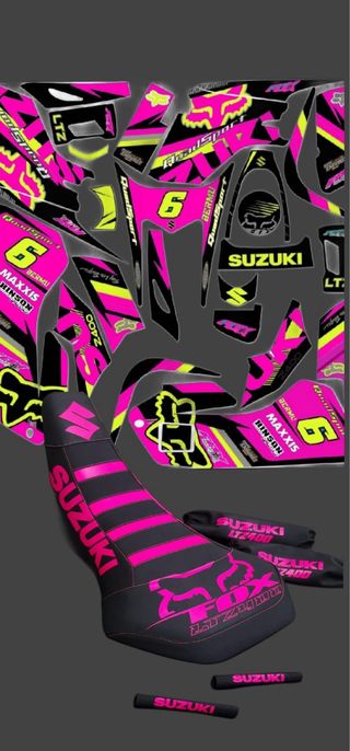 KIT DE PEGATINAS Y TAPIZADO PERSONALIZADO LTZ400