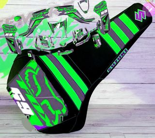 KIT DE PEGATINAS Y TAPIZADO PERSONALIZADO LTZ400