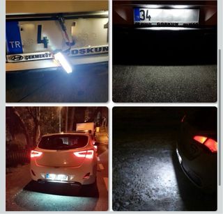 2 Luces LED Matrícula Coche