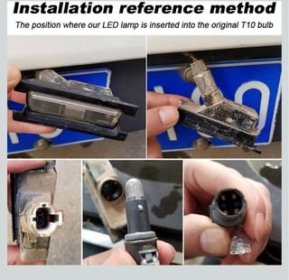 2 Luces LED Matrícula Coche