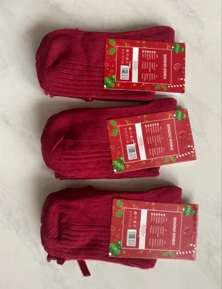 Calze rosse bambina 3-5 anni