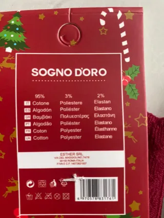 Calze rosse bambina 3-5 anni