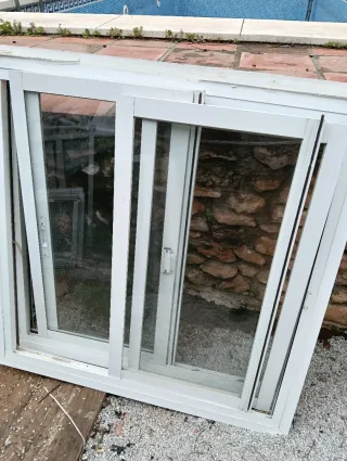 Ventanas correderas aluminio vidrio simple