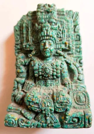 Figura Decorativa Estilo Azteca/Maya