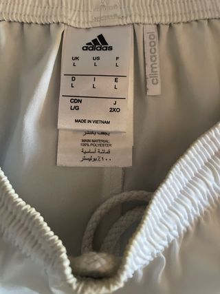 Pantalón Corto Real Madrid Adidas Blanco