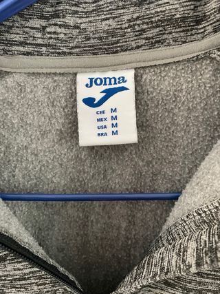 Sudadera Joma chándal niño gris y amarillo