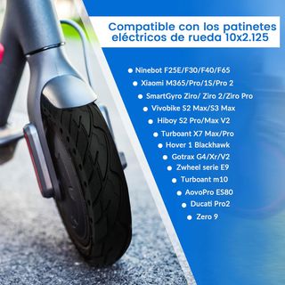 Rueda maciza 10x2.125,Patinete Electrico
