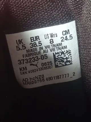 Botas Puma w altas negras y blancas